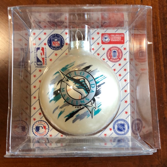 Florida Marlins Sports Collector Glass Ornament - Picture 2 of 5